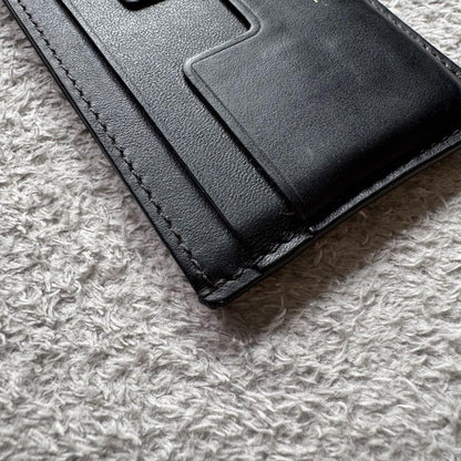 TOM FORD Card Case Holder Wallet Compact Purse Leather Black Authentic
