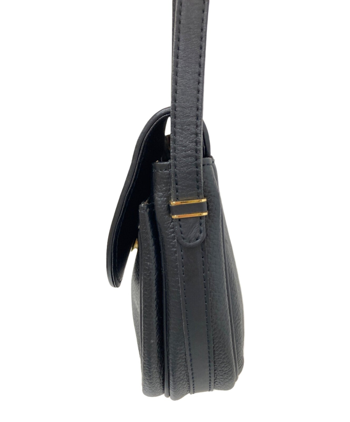 BURBERRYS Shoulder Bag Purse Nova Check Black Authentic