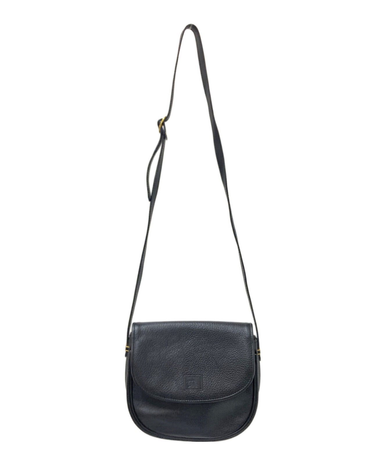 BURBERRYS Shoulder Bag Purse Nova Check Black Authentic