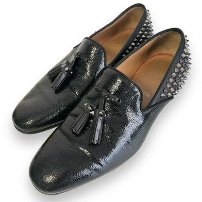 Christian Louboutin Slip-ons Shoes Sneakers Studs EU 41.5 US 8.5 Black Authentic