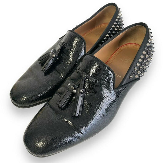Christian Louboutin Slip-ons Shoes Sneakers Studs EU 41.5 US 8.5 Black Authentic