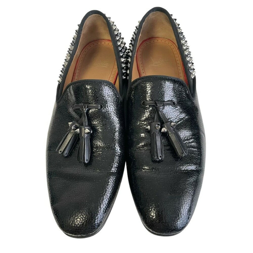Christian Louboutin Slip-ons Shoes Sneakers Studs EU 41.5 US 8.5 Black Authentic