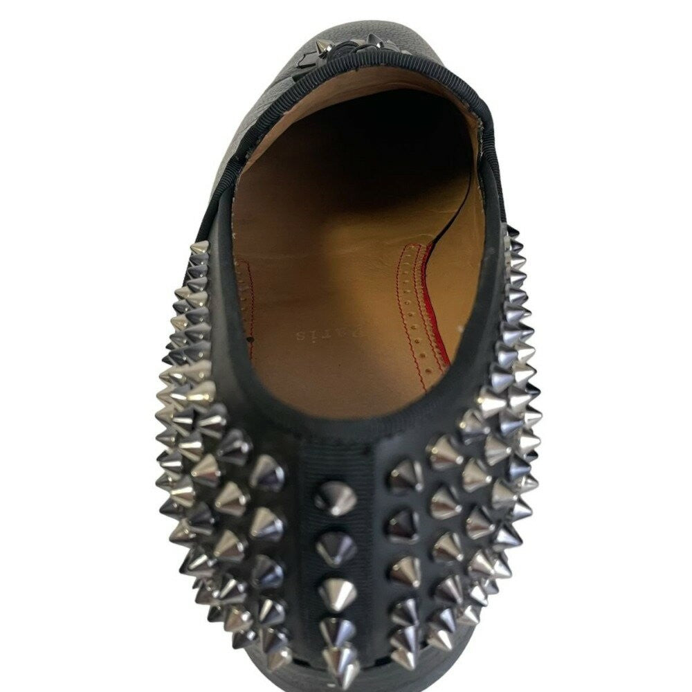 Christian Louboutin Slip-ons Shoes Sneakers Studs EU 41.5 US 8.5 Black Authentic