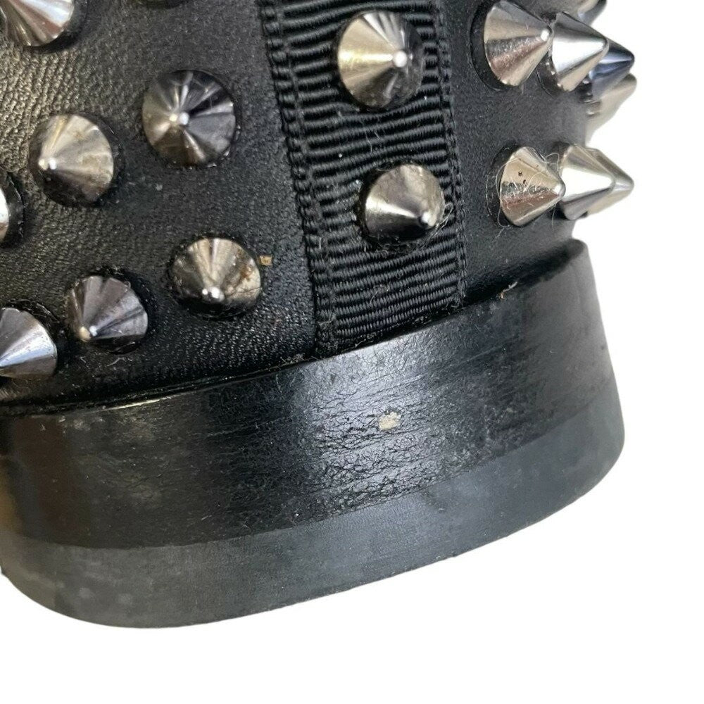 Christian Louboutin Slip-ons Shoes Sneakers Studs EU 41.5 US 8.5 Black Authentic