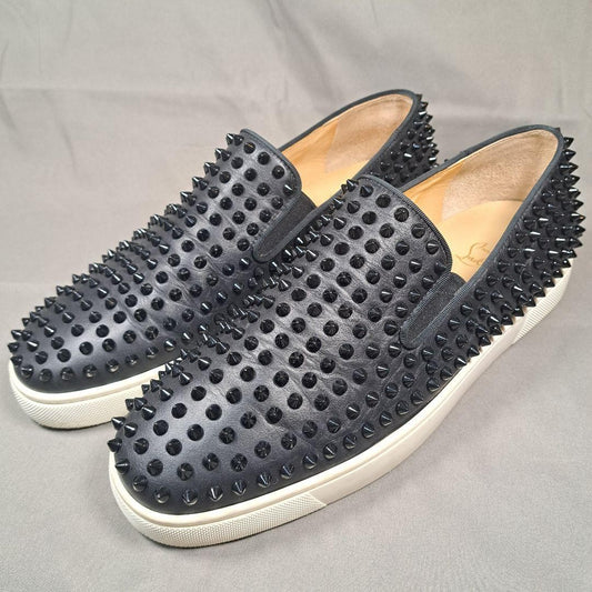 Christian Louboutin Sneakers Shoes Low-Cut Studs EU 44 US 11 Authentic