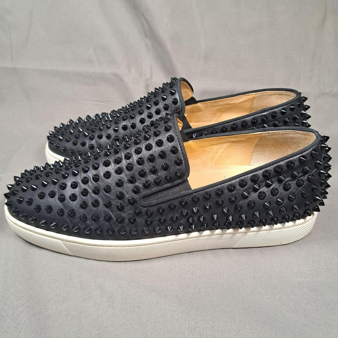 Christian Louboutin Sneakers Shoes Low-Cut Studs EU 44 US 11 Authentic