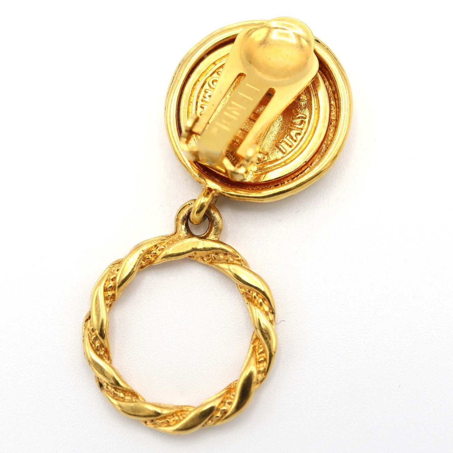 FENDI Earrings Gold Women Accessory Authentic