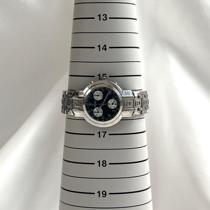 FENDI 4500L Quartz Watch Wristwatch Logo Black Silver Women's Authentic