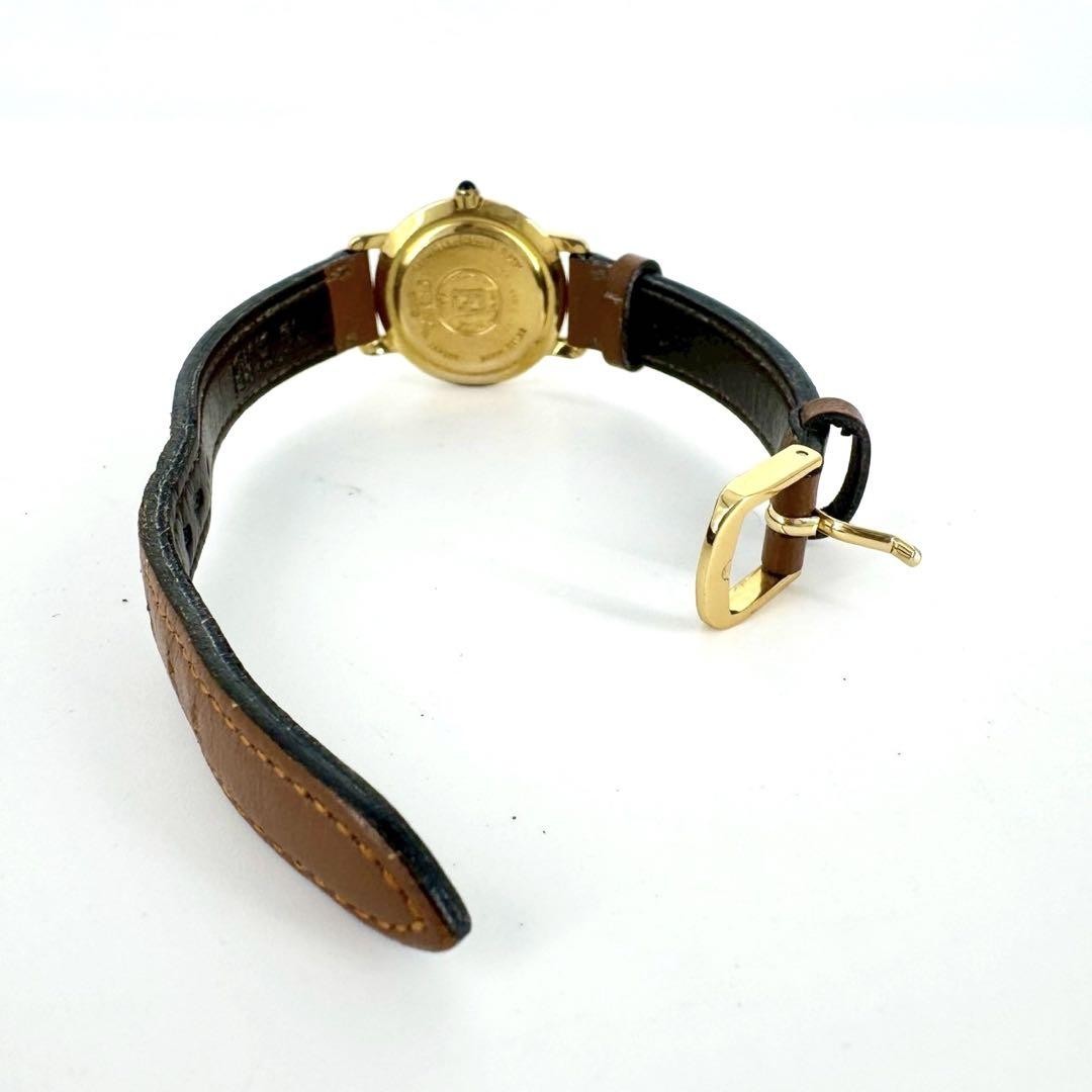 FENDI 410L Quartz Watch Wristwatch FF Logo Gold Women's Authentic
