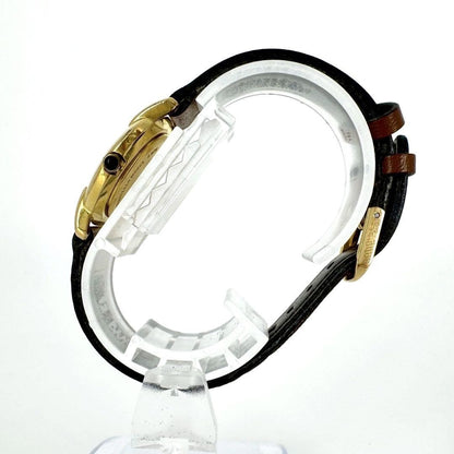 FENDI 410L Quartz Watch Wristwatch FF Logo Gold Women's Authentic