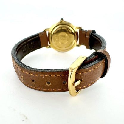 FENDI 410L Quartz Watch Wristwatch FF Logo Gold Women's Authentic