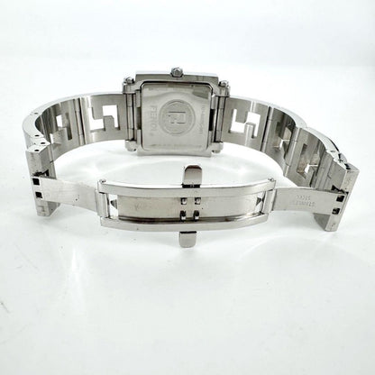 FENDI 6000G Quartz Watch Wristwatch Logo Silver Women's Authentic