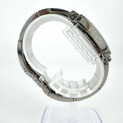 FENDI 6000G Quartz Watch Wristwatch Logo Silver Women's Authentic