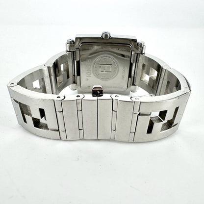 FENDI 6000G Quartz Watch Wristwatch Logo Silver Women's Authentic