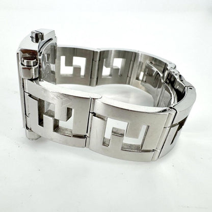 FENDI 6000G Quartz Watch Wristwatch Logo Silver Women's Authentic