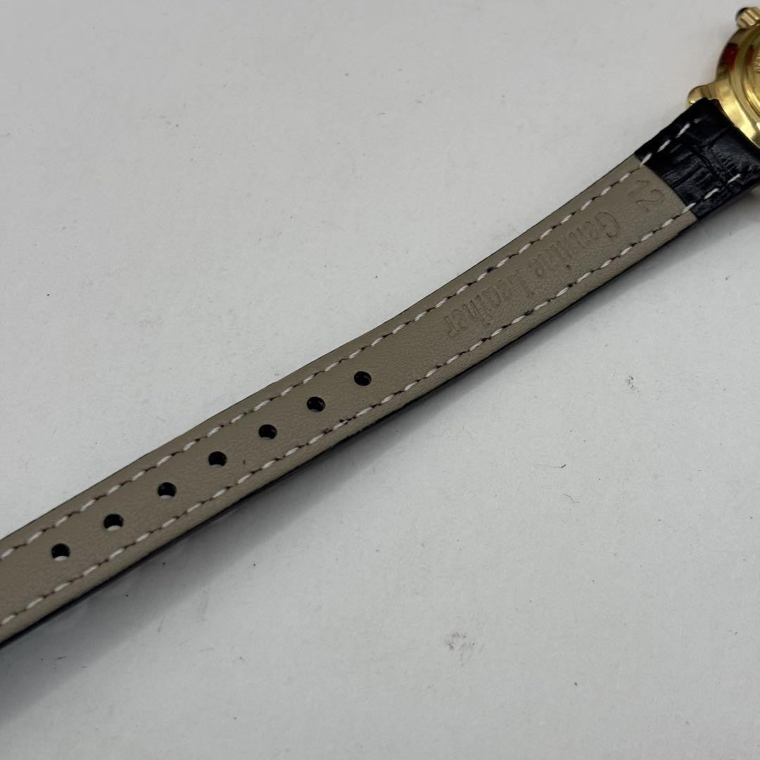 FENDI 410L Quartz Watch Wristwatch FF Logo Gold White Women's Authentic