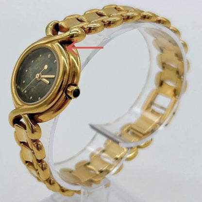 FENDI Watch Wristwatch FF Gold Women's Authentic