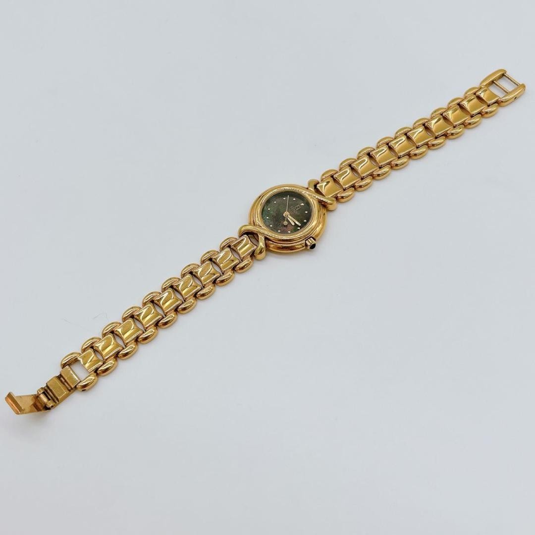 FENDI Watch Wristwatch FF Gold Women's Authentic