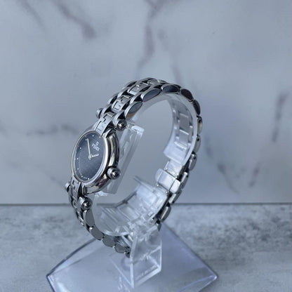 FENDI Quartz Watch Wristwatch FF Zucca Logo Silver Women's Authentic