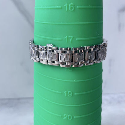FENDI Quartz Watch Wristwatch FF Zucca Logo Silver Women's Authentic