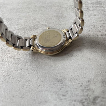 Saint Laurent Quartz Watch Wristwatch YSL Cassandra Gold Women's Auth