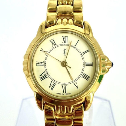 Saint Laurent Watch Wristwatch YSL Cassandra Gold Women's Authentic