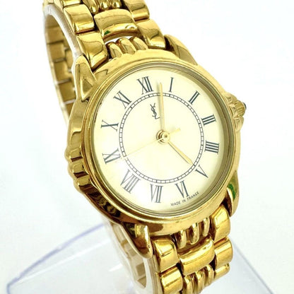 Saint Laurent Watch Wristwatch YSL Cassandra Gold Women's Authentic