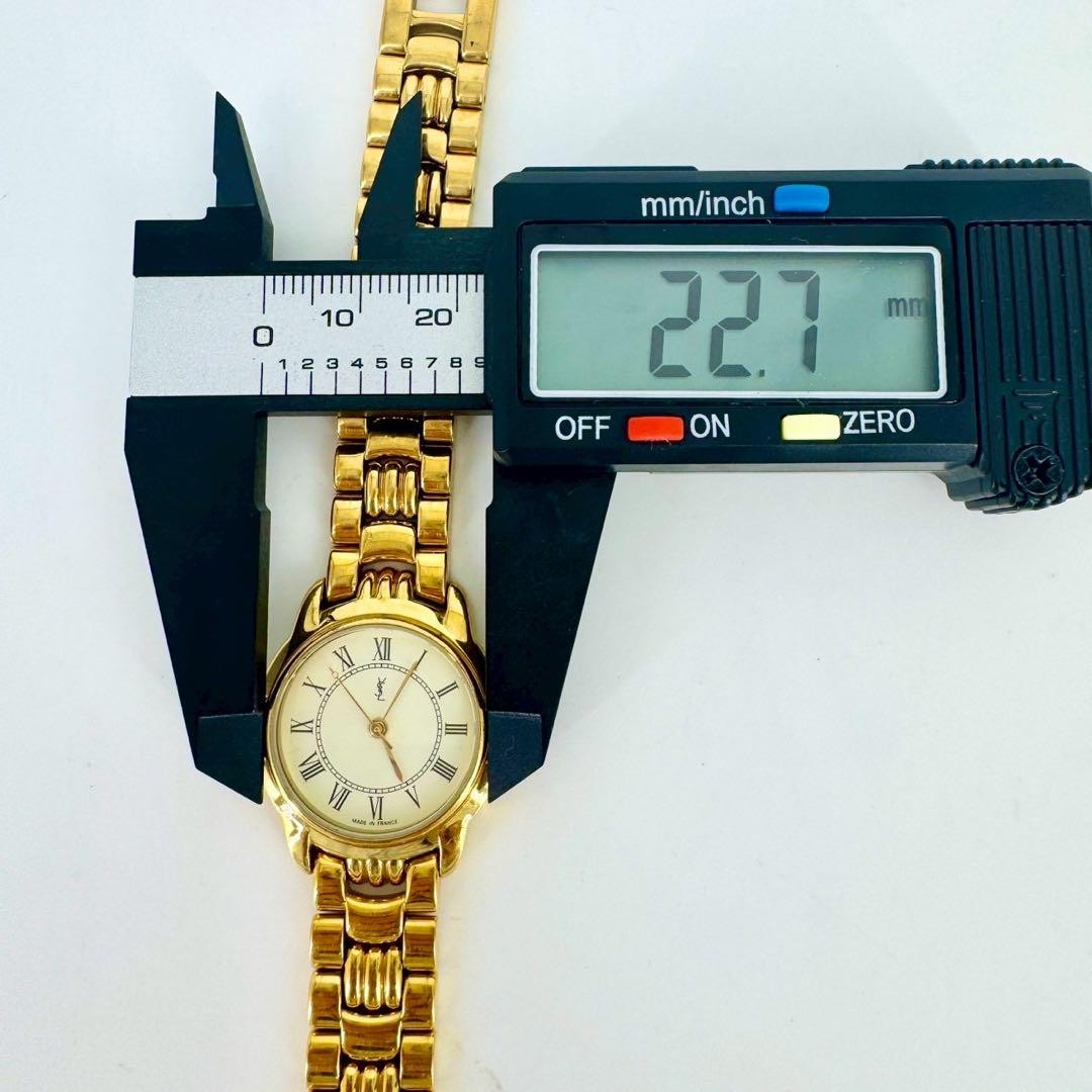 Saint Laurent Watch Wristwatch YSL Cassandra Gold Women's Authentic