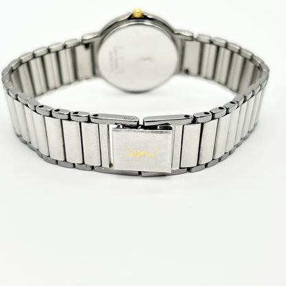 Saint Laurent Quartz Watch Wristwatch YSL Cassandra Silver Women's Auth