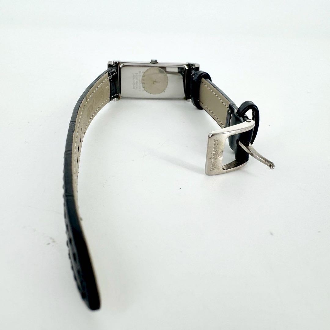 Saint Laurent Quartz Watch Wristwatch YSL Cassandra Black Women's Auth