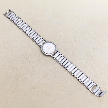 Saint Laurent Quartz Watch Wristwatch YSL Cassandra Gold Silver Women's Auth