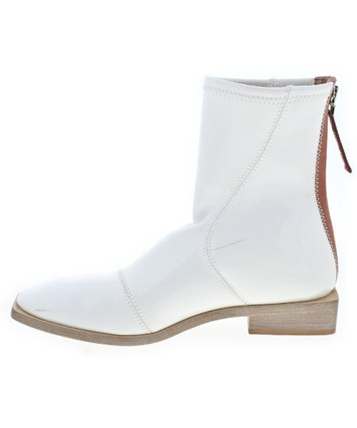 FENDI Boots Shoes EU 39 US 9 White Brown Authentic