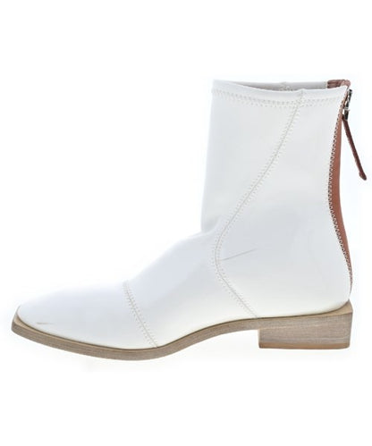 FENDI Boots Shoes EU 39 US 9 White Brown Authentic