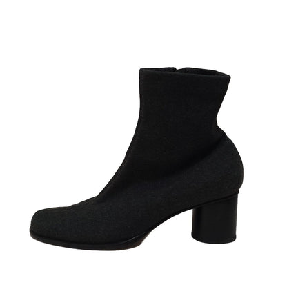 FENDI Short Boots Shoes EU 37 US 7 Cotton Dark Gray Authentic