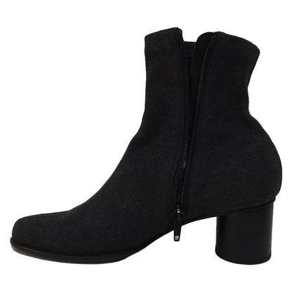 FENDI Short Boots Shoes EU 37 US 7 Cotton Dark Gray Authentic
