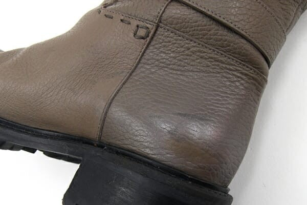 FENDI Long Boots Shoes EU 37 US 7 Leather Brown Authentic