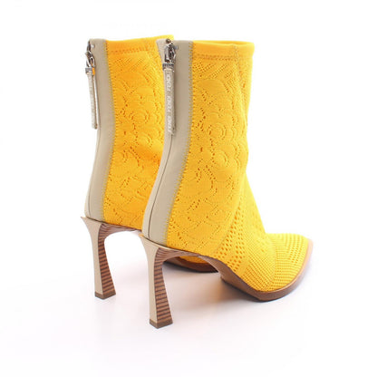 FENDI Boots Shoes EU 35 US 5 Knit Yellow Authentic
