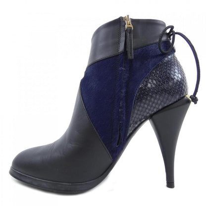 FENDI Short Boots Shoes EU 37 US 7 Black Navy Authentic