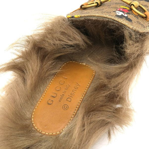 GUCCI Sandals Shoes Disney EU 38 US 8 Brown Authentic