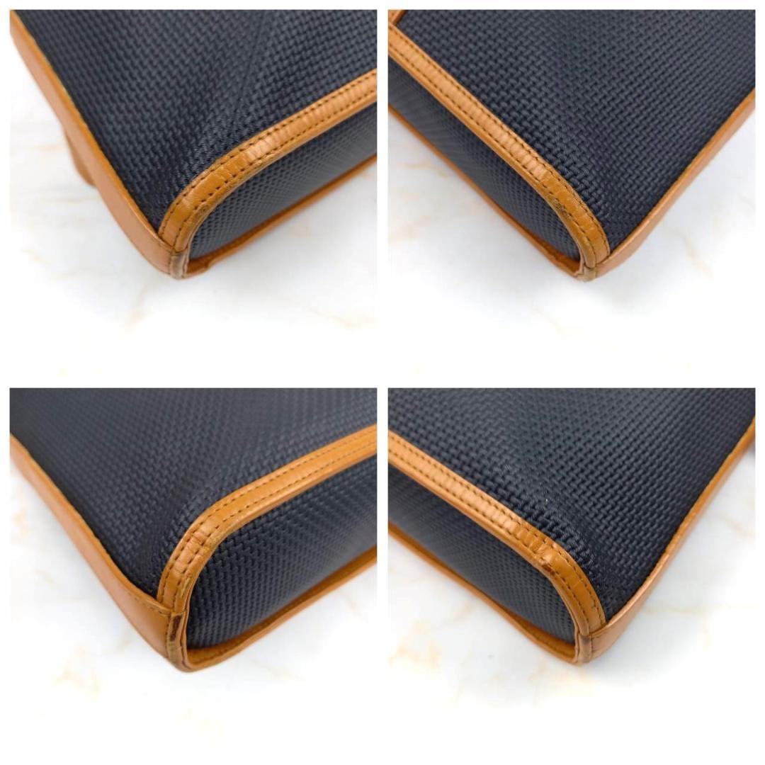 Saint Laurent Shoulder Bag Purse YSL Cassandra Leather Brown Black Authentic