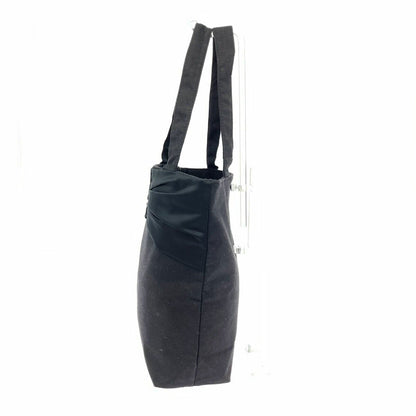 Saint Laurent Hand Bag Tote Purse YSL Cassandra Canvas Black Authentic