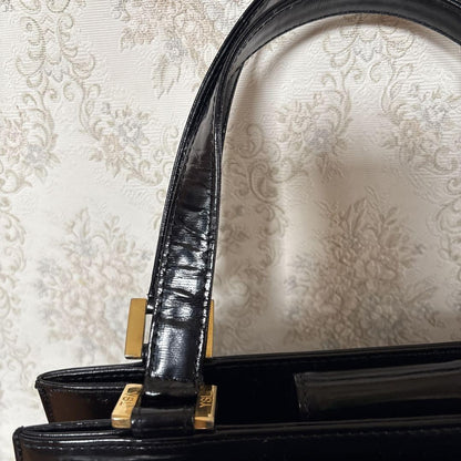 Saint Laurent Hand Bag Tote Purse Black Authentic
