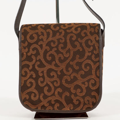 Saint Laurent Shoulder Bag Purse Heart Brown Authentic