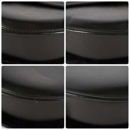 Saint Laurent Shoulder Bag Purse YSL Logo Leather Black Authentic