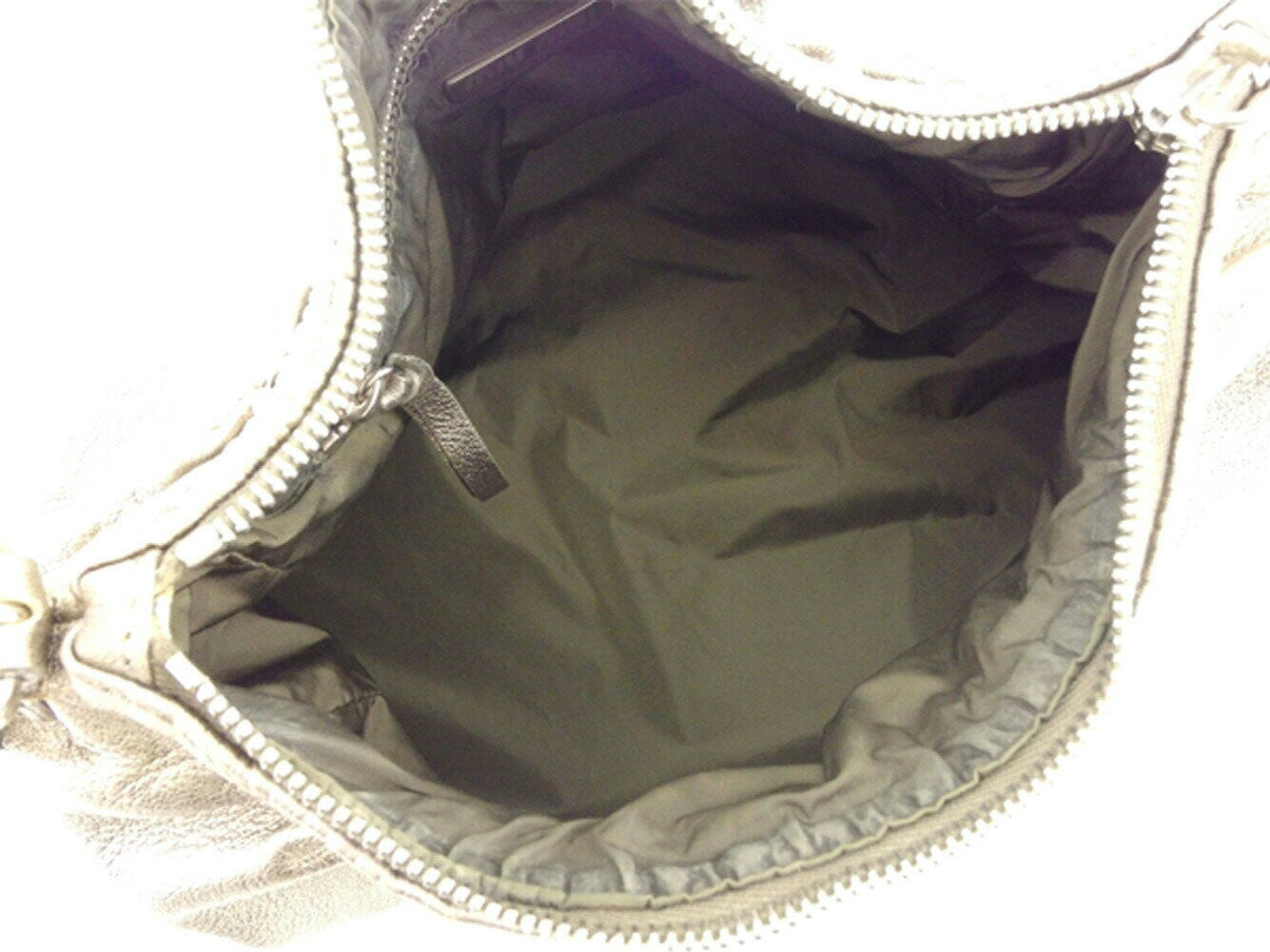 MIU MIU Hand Bag Tote Purse Gold Silver Authentic