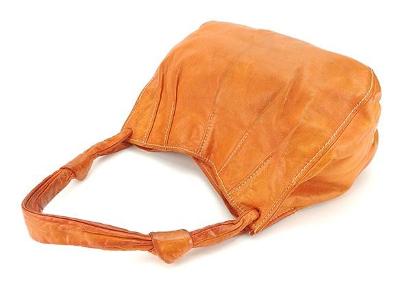 MIU MIU Shoulder Bag Purse Logo Orange Authentic