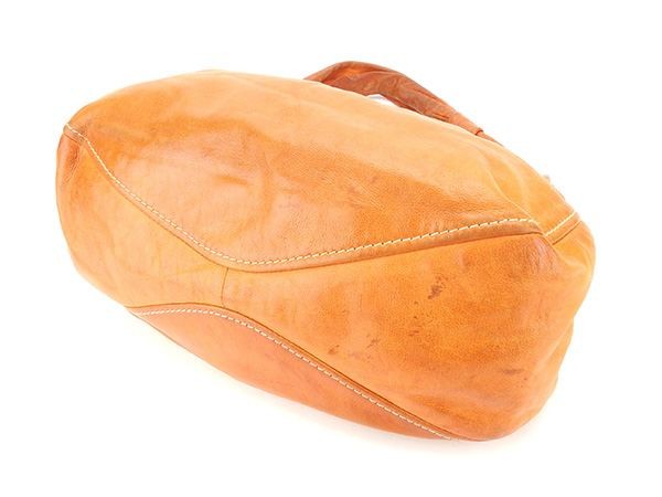 MIU MIU Shoulder Bag Purse Logo Orange Authentic