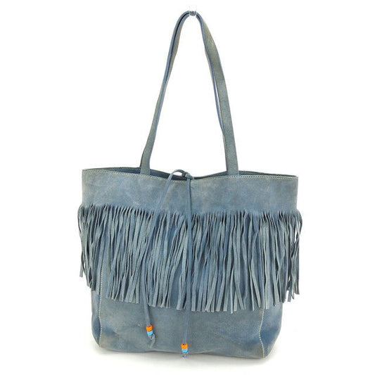 MIU MIU Hand Bag Tote Purse Blue Authentic