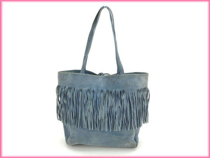 MIU MIU Hand Bag Tote Purse Blue Authentic