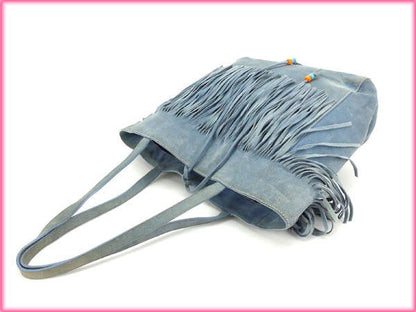 MIU MIU Hand Bag Tote Purse Blue Authentic